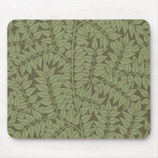 William Morris Branch Blätter Wallpaper Mousepad (Vorne)