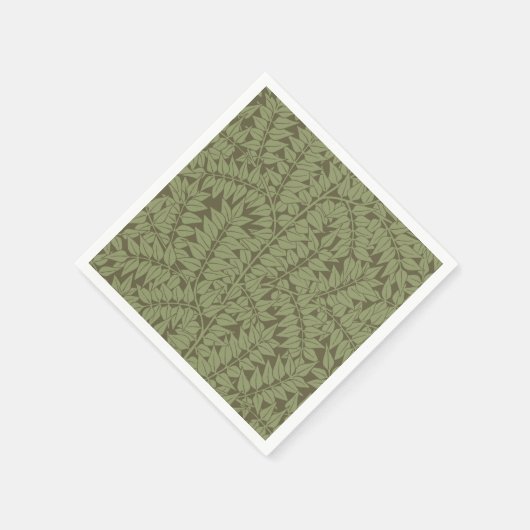 William Morris Branch Blätter Wallpaper Serviette (Ecke)
