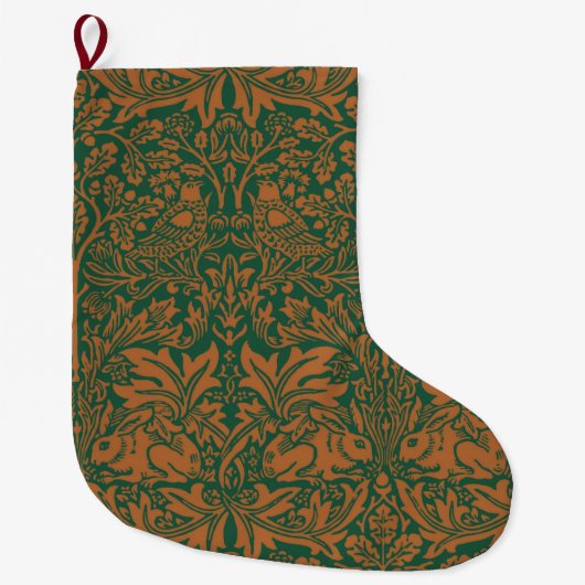 William Morris Brer Rabbit Design Großer Weihnachtsstrumpf (Vorderseite)