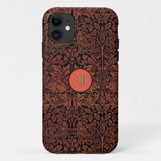 William Morris Brer Rabbit Imitate Leather Monogra Case-Mate iPhone Hülle (Rückseite)