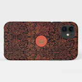 William Morris Brer Rabbit Kunstleder Monogramm Case-Mate iPhone Hülle (Rückseite (Horizontal))