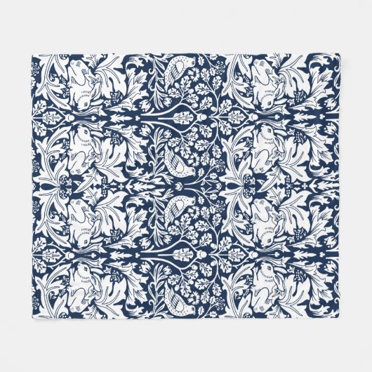 William Morris Brer Rabbit Pattern Fleecedecke (Vorderseite (Horizontal))