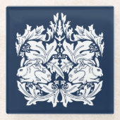 William Morris Brer Rabbit Pattern Glasuntersetzer (Vorderseite)