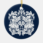 William Morris Brer Rabbit Pattern Keramik Ornament (Vorne)