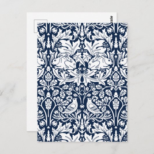 William Morris Brer Rabbit Pattern Postkarte (Vorne/Hinten)