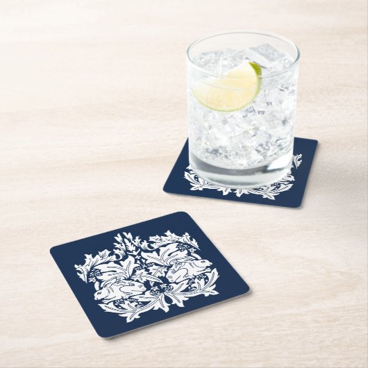 William Morris Brer Rabbit Pattern Rechteckiger Pappuntersetzer (Vor Ort)