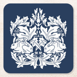 William Morris Brer Rabbit Pattern Rechteckiger Pappuntersetzer