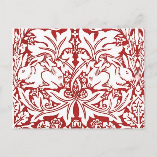 William Morris - Brer Rabbit Postkarte (Vorderseite)