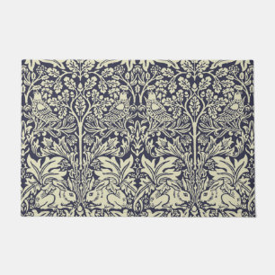 William Morris Brer Rabbit Vintag Blue Pattern Fußmatte