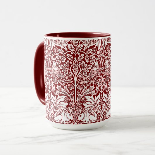 William Morris Brer Rabbit Vintag Pattern Tasse (Vorderseite Links)