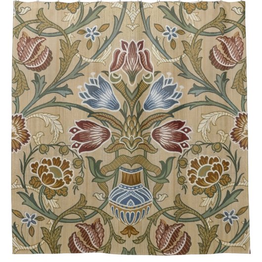 William Morris Brocade Elegant Duschvorhang (Vorderseite)