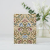 William Morris Brocade Elegant Postkarte (Stehend Vorderseite)