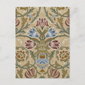 William Morris Brocade Elegant Postkarte (Vorderseite)