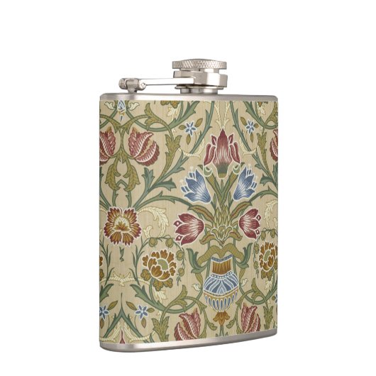 William Morris Brocade Floral Wallpaper Pattern Flachmann (Rechts)