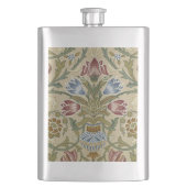 William Morris Brocade Floral Wallpaper Pattern Flachmann (Vorderseite)