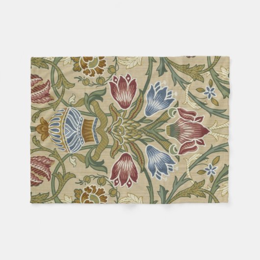 William Morris Brocade Floral Wallpaper Pattern Fleecedecke (Vorderseite (Horizontal))