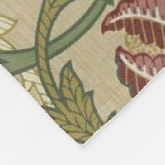 William Morris Brocade Floral Wallpaper Pattern Fleecedecke (Ecke)