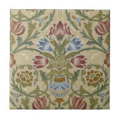 William Morris Brocade Floral Wallpaper Pattern Fliese (Vorderseite)