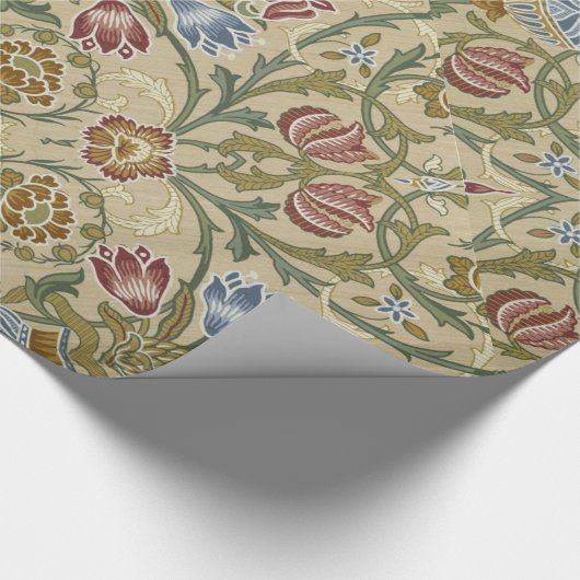 William Morris Brocade Floral Wallpaper Pattern Geschenkpapier (Ecke)