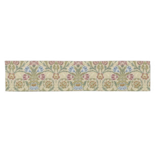 William Morris Brocade Floral Wallpaper Pattern Kurzer Tischläufer