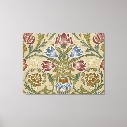 William Morris Brocade Floral Wallpaper Pattern Leinwanddruck (Vorderseite)
