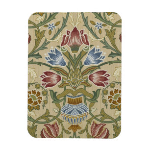 William Morris Brocade Floral Wallpaper Pattern Magnet