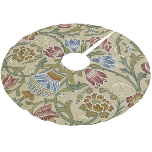 William Morris Brocade Floral Wallpaper Pattern Polyester Weihnachtsbaumdecke (Schrägansicht)