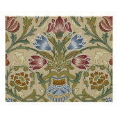 William Morris Brocade Floral Wallpaper Pattern Poster (Vorderseite)