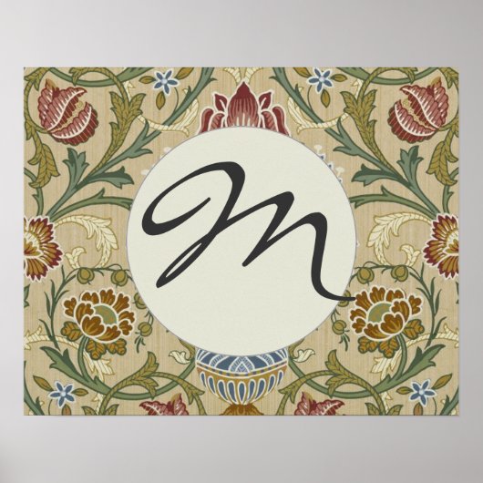 William Morris Brocade Floral Wallpaper Pattern Poster (Vorne)