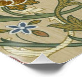 William Morris Brocade Floral Wallpaper Pattern Poster (Ecke)