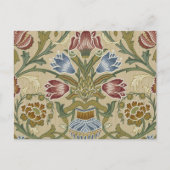William Morris Brocade Floral Wallpaper Pattern Postkarte (Vorderseite)