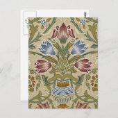William Morris Brocade Floral Wallpaper Pattern Postkarte (Vorne/Hinten)
