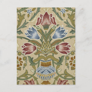 William Morris Brocade Floral Wallpaper Pattern Postkarte