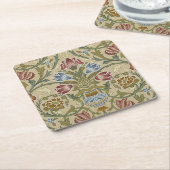 William Morris Brocade Floral Wallpaper Pattern Rechteckiger Pappuntersetzer (angewinkelt)