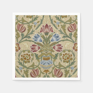 William Morris Brocade Floral Wallpaper Pattern Serviette