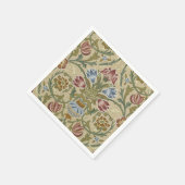William Morris Brocade Floral Wallpaper Pattern Serviette (Ecke)