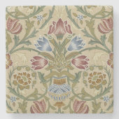 William Morris Brocade Floral Wallpaper Pattern Steinuntersetzer (Vorderseite)