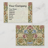 William Morris Brocade Floral Wallpaper Pattern Visitenkarte (Vorne/Hinten)