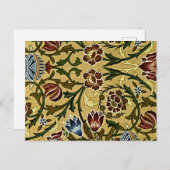 William Morris - Brocade Postkarte (Vorne/Hinten)