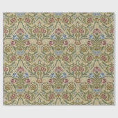 William Morris Brokat Blumen Tapetenmuster Geschenkpapier (Flach)