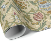 William Morris Brokat Blumen Tapetenmuster Geschenkpapier (Rolleneckpunkt)