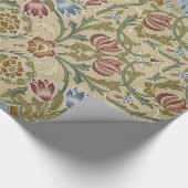 William Morris Brokat Blumen Tapetenmuster Geschenkpapier (Ecke)