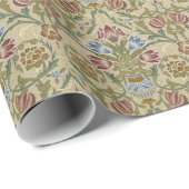 William Morris Brokat Blumen Tapetenmuster Geschenkpapier (Rolleneckpunkt)