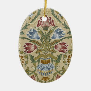 William Morris Brokat Blumen Tapetenmuster Keramik Ornament