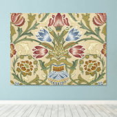 William Morris Brokat Blumen Tapetenmuster Leinwanddruck (Insitu (Holzboden))