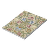 William Morris Brokat Blumen Tapetenmuster Notizblock (Rotiert)
