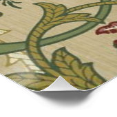 William Morris Brokat Blumen Tapetenmuster Poster (Ecke)