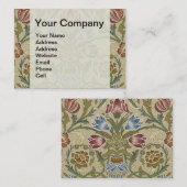 William Morris Brokat Blumenmuster Tapete Visitenkarte (Vorne/Hinten)