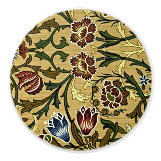 William Morris - Brokat Keramikknauf (Vorderseite)