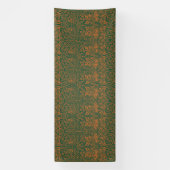 William Morris Brother Rabbit Bernstein Schwarzes Banner (Vertikal)